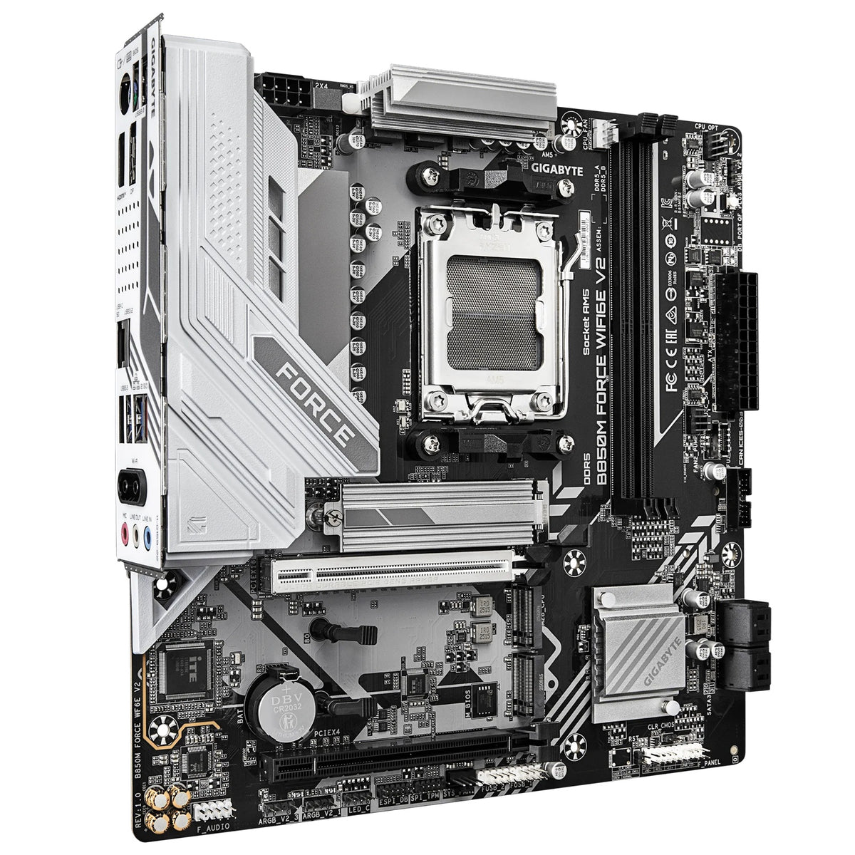 Gigabyte B850M FORCE Wi-Fi 6E V2, B850 AM5 Motherboard â€“ DDR5, Wi-Fi 6E, 5GbE LAN â€“ B850M FORCE WF6E V2