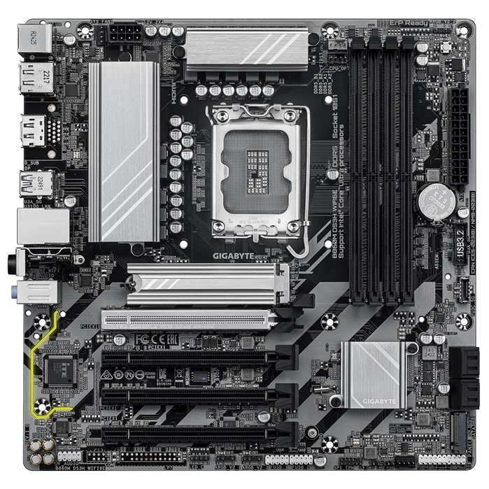 Gigabyte Motherboard B860M DS3H Wi-Fi 6E 2.2, B860 LGA 1851 Motherboard â€“ DDR5, Wi-Fi 6E, 2.5GbE LAN â€“ B860M DS3H WIFI6E 2.2