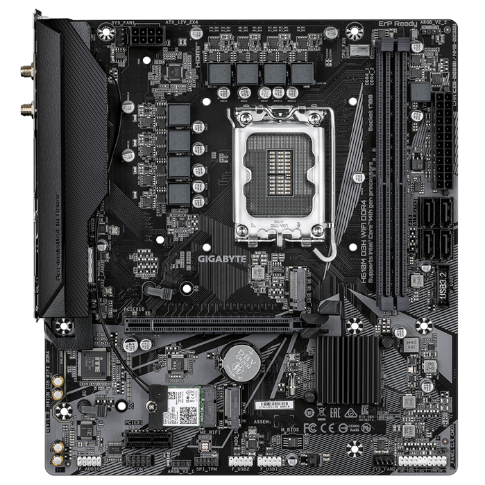 Gigabyte H610M D3H Wi-Fi DDR4 H610 LGA 1700 ATX Motherboard â€“ DDR4 â€“ H610M D3H WIFI DDR4