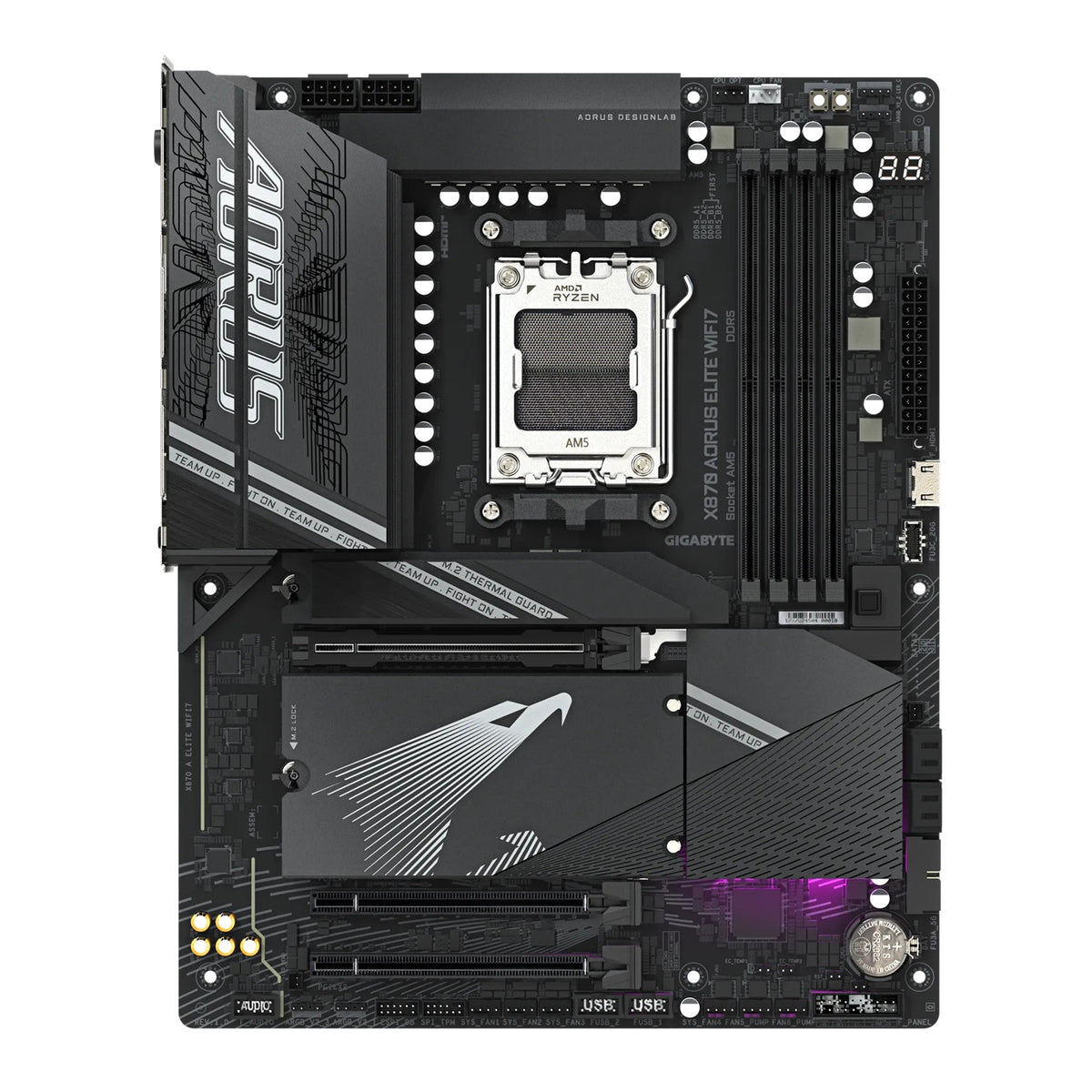 Gigabyte X870 AORUS ELITE Wi-Fi 7 X870 AM5 ATX Motherboard â€“ DDR5, Wi-Fi 7, 2.5GbE LAN â€“ X870 A ELITE WIFI7