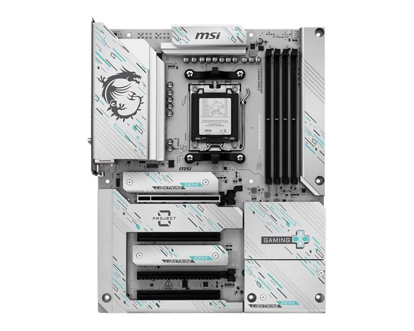 MSI B850 GAMING PLUS Wi-Fi PZ Motherboard - AMD Ryzen - 4x DDR5 256GB