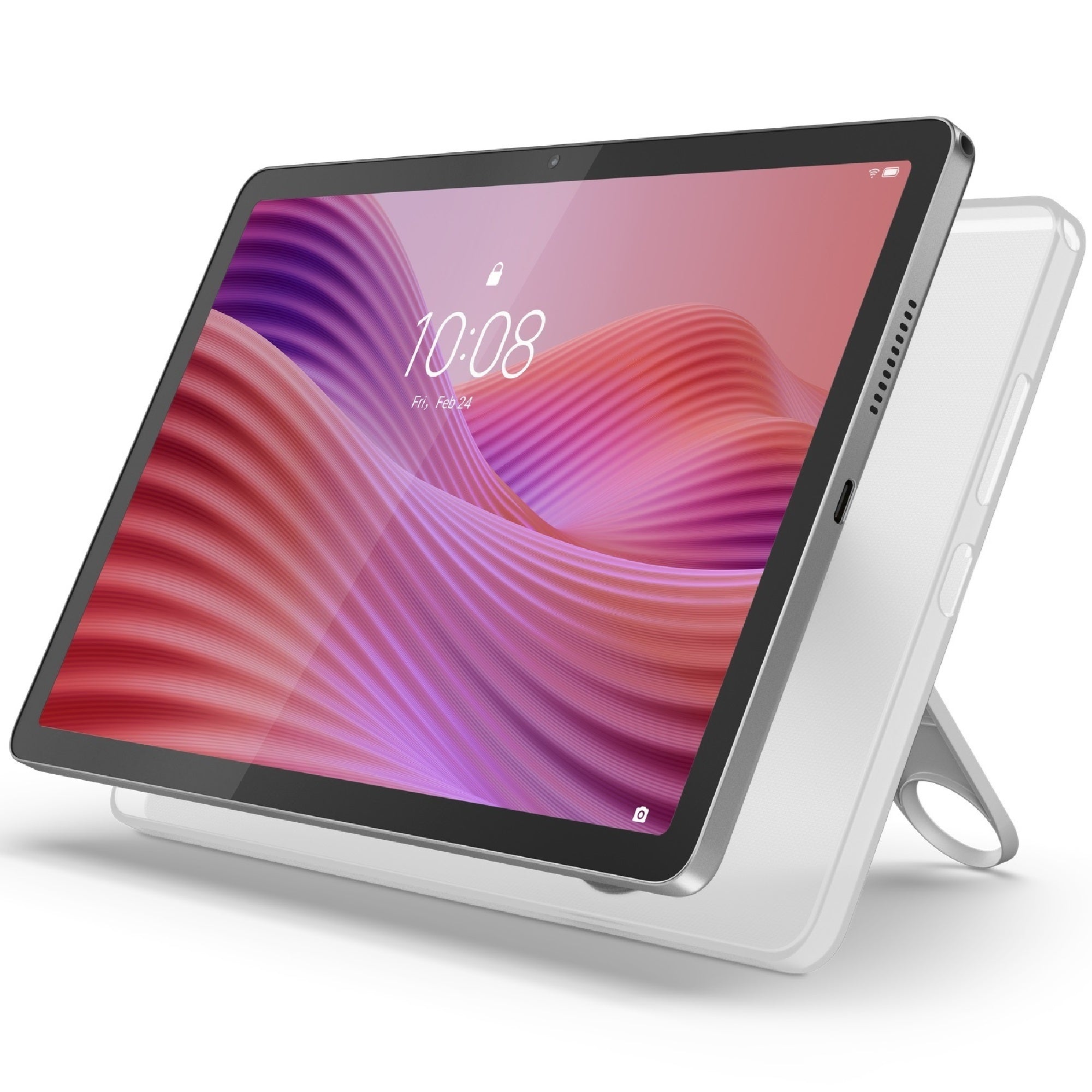 Lenovo Tab 10.1' LTE 128GB with Clear Case - Luna Grey (ZAEJ0157AU) *AU STOCK*, 10.1' FHD+, 4GB/128GB, 8MP/5MP,Android, 5100mAh  1 Year Warranty
