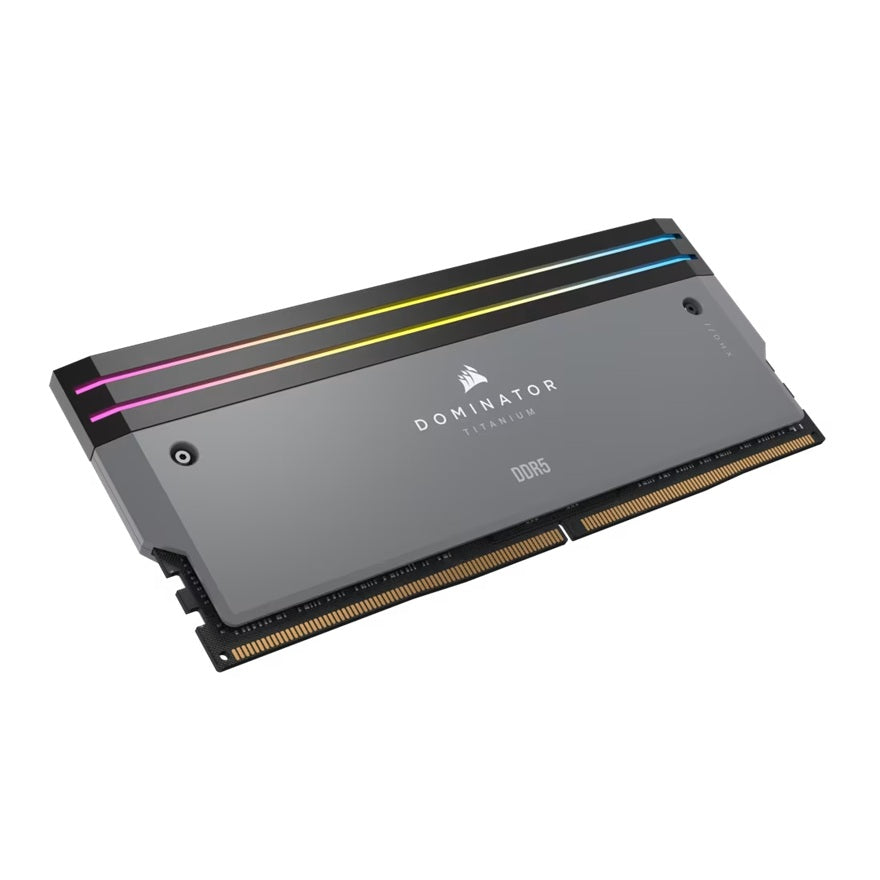 Corsair DOMINATORÃ‚Â® TITANIUM RGB 64GB (2x32GB) DDR5 DRAM 6000MT/s CL30 AMD EXPO & Intel XMP Memory Kit Ã¢â‚¬â€ Grey