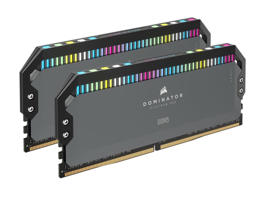 Corsair DOMINATOR RGB DDR5 32GB (2 x 16GB) DDR5 5600 CL36-36-36-76 1.25V Intel XMP & AMD EXPO - GREY