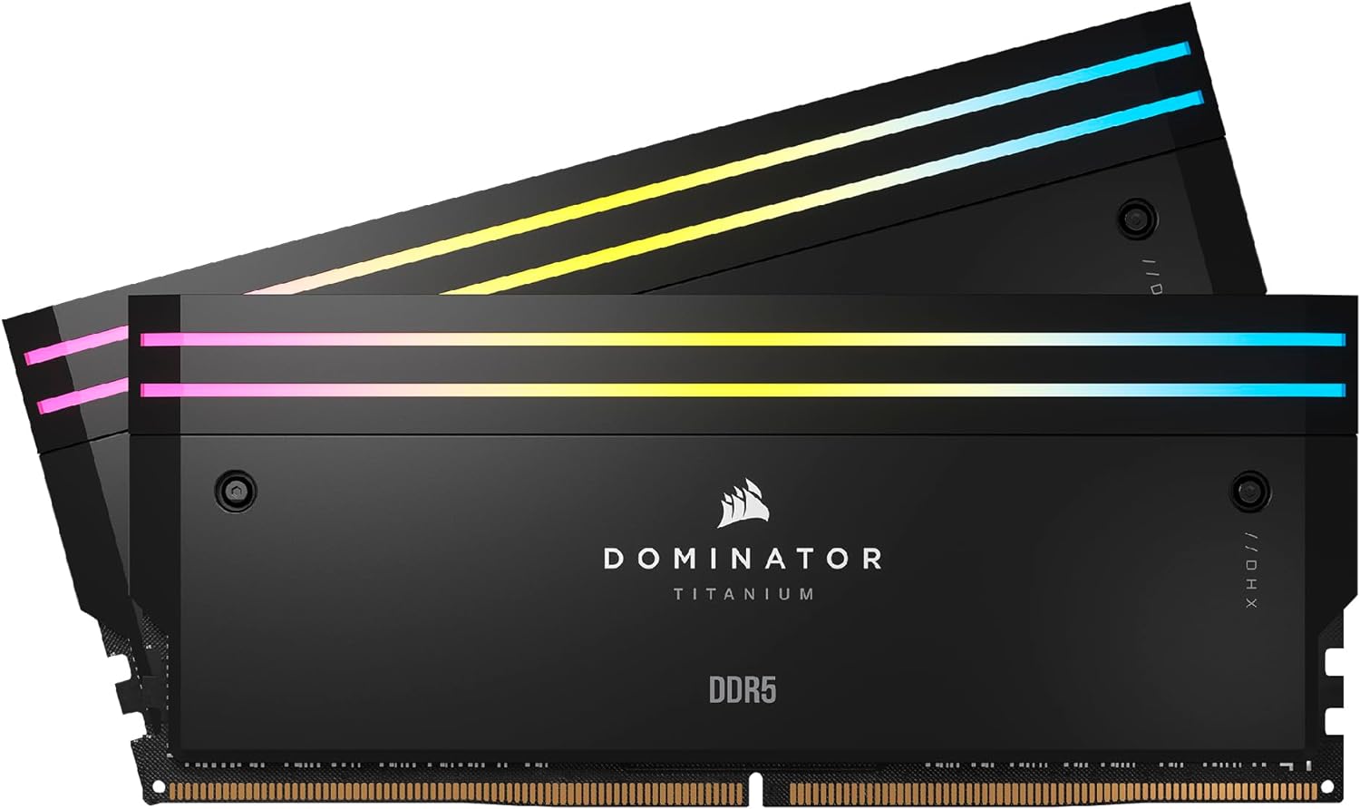 Corsair DOMINATOR TITANIUM RGB 96GB (2x48GB) DDR5 DRAM 6600MT/s CL32 Intel XMP Memory Kit â€” Black
