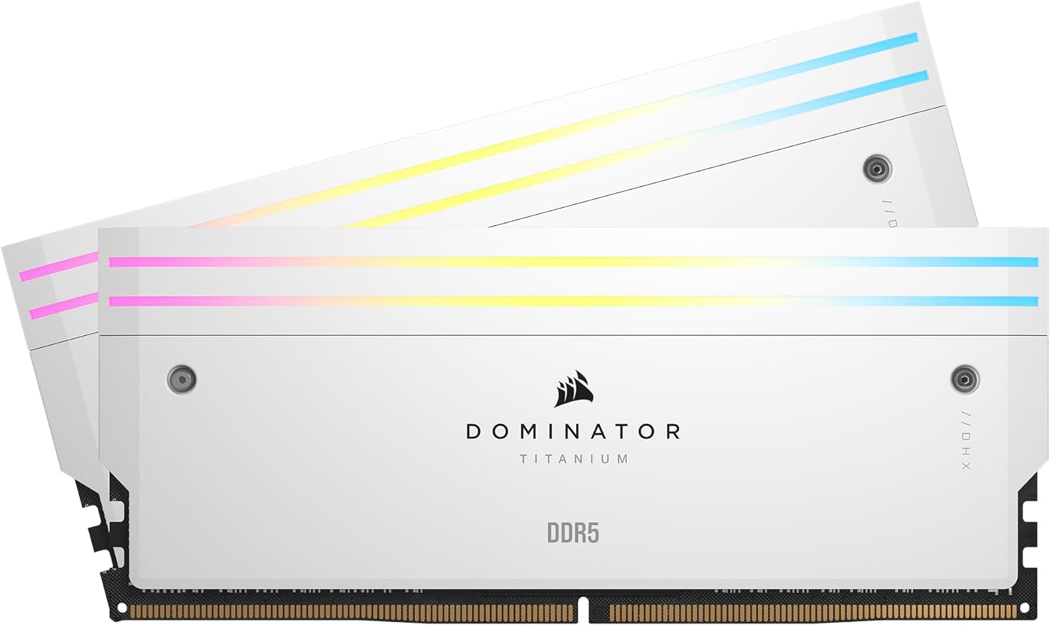 Corsair DOMINATOR TITANIUM RGB 64GB (2x32GB) DDR5 DRAM 6600MT/s CL32 Intel XMP Memory Kit â€” White