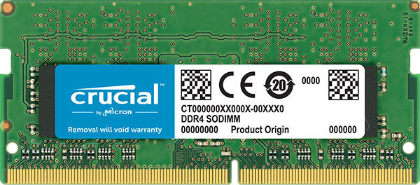 Crucial 16GB (1x16GB) DDR4 SODIMM 3200MHz CL22 1.2V Single Ranked Notebook Laptop Memory RAM ~CT16G4SFRA32A