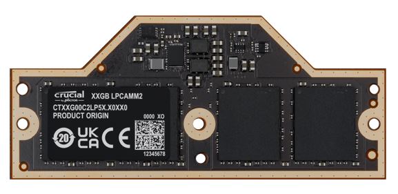 Crucial LPCAMM2 LPDDR5X 64GB DDR5 7500Mhz Memory for Lenovo P1 P14 P16v