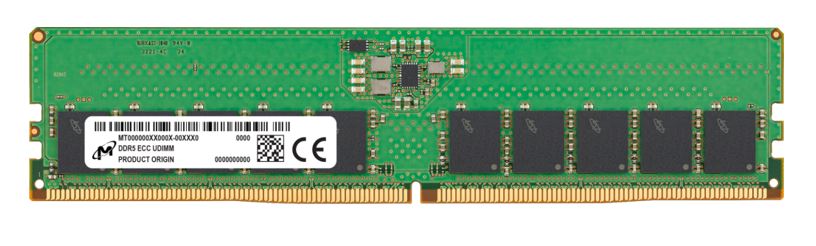 Crucial 16GB (1x16GB) DDR5 ECC UDIMM 5600MHz CL46 2Rx8 Server Data Center Memory 3yr wty