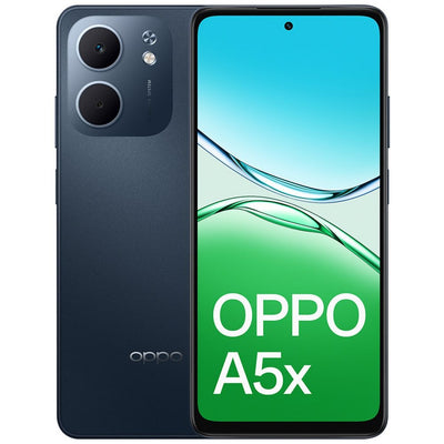 OPPO A5x 4G 128GB - Midnight Blue (CPH2725AU BLUE), 6.67', HD+, 120Hz, 4GB/128GB, 32MP/5MP, Dual SIM, 6000mAh,IP65, 2 Years Warranty