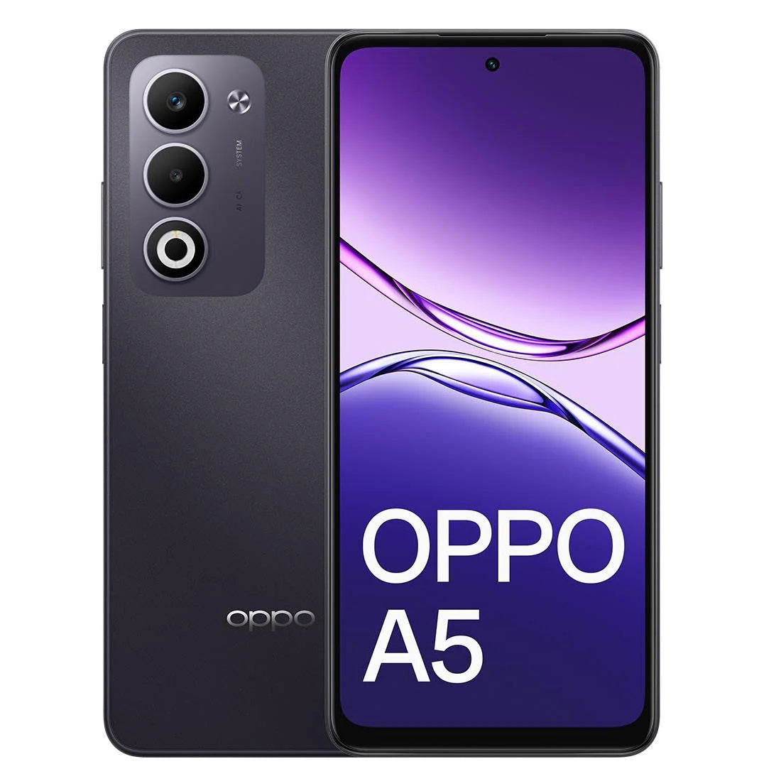 OPPO A5 4G 128GB - Purple (CPH2727AU PURPLE), 6.67', HD+, 120Hz, 6GB/128GB, 50MP/5MP, Dual SIM, 6000mAh,IP65, 2 Years Warranty