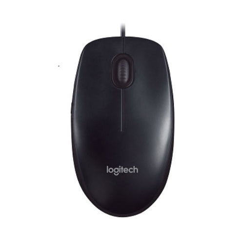 Logitech M90 Mouse - USB - Optical - Black - Cable - 1000 dpi