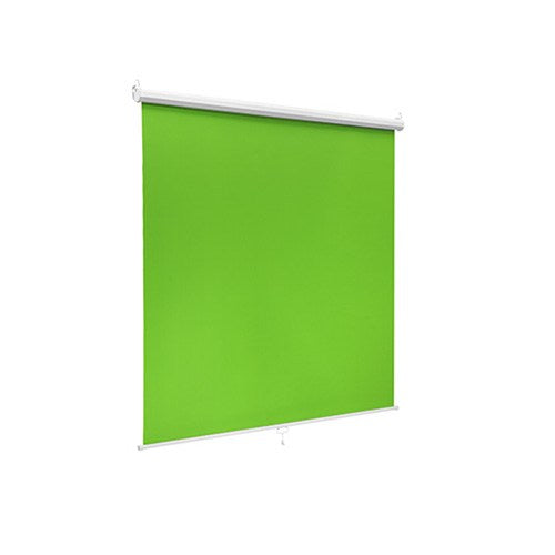 Brateck 92'' Wall-Mounted Green Screen Backdrop Viewing Size(WxH):150Ã—180cm, Wrinkle-Resistant Green Screen, Interval Auto-Lock Mechanism