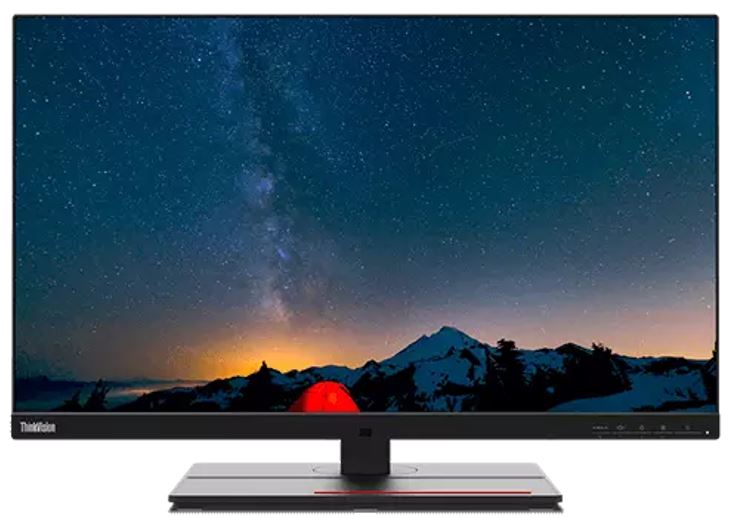 Lenovo ThinkVision P27U-20 27' 60Hz UHD IPS Monitor 4K 3840 x 2160 16:9 4ms IPS Height Adjustable Tilt Pivot Swivel HDMI DP RJ45 USB VESA 3yr wty