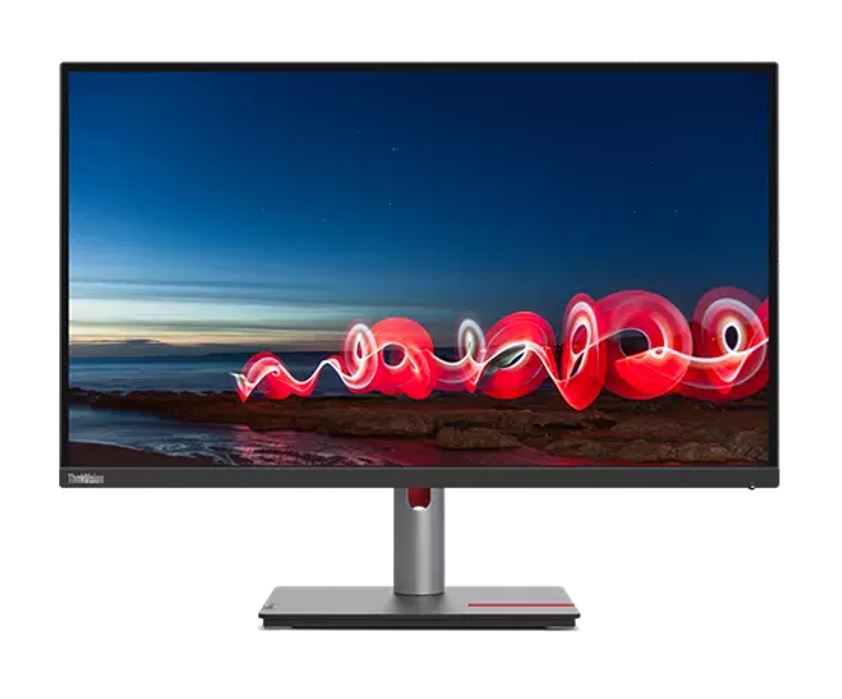 Lenovo ThinkVision T27h-30 27' QHD IPS USB-C Monitor 2K 2560x1440 Height Adjustable Tilt Swivel Pivot 4xUSB3.2 Hub USB-C Docking DP HDMI LAN Audio 3yr
