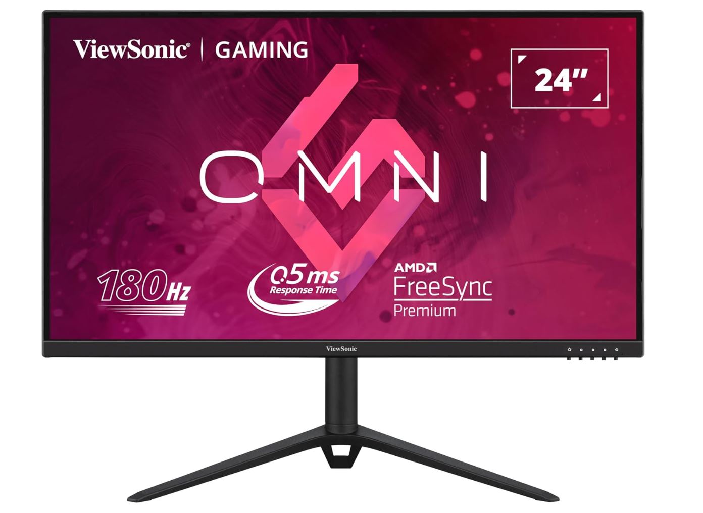 ViewSonic 24' 180Hz 0.5ms, Fast IPS, Crisp Image and Smooth play. VESA Clear MR certified, Freesync, Adaptive Sync, Speakers, HDMI & DP  Monitor