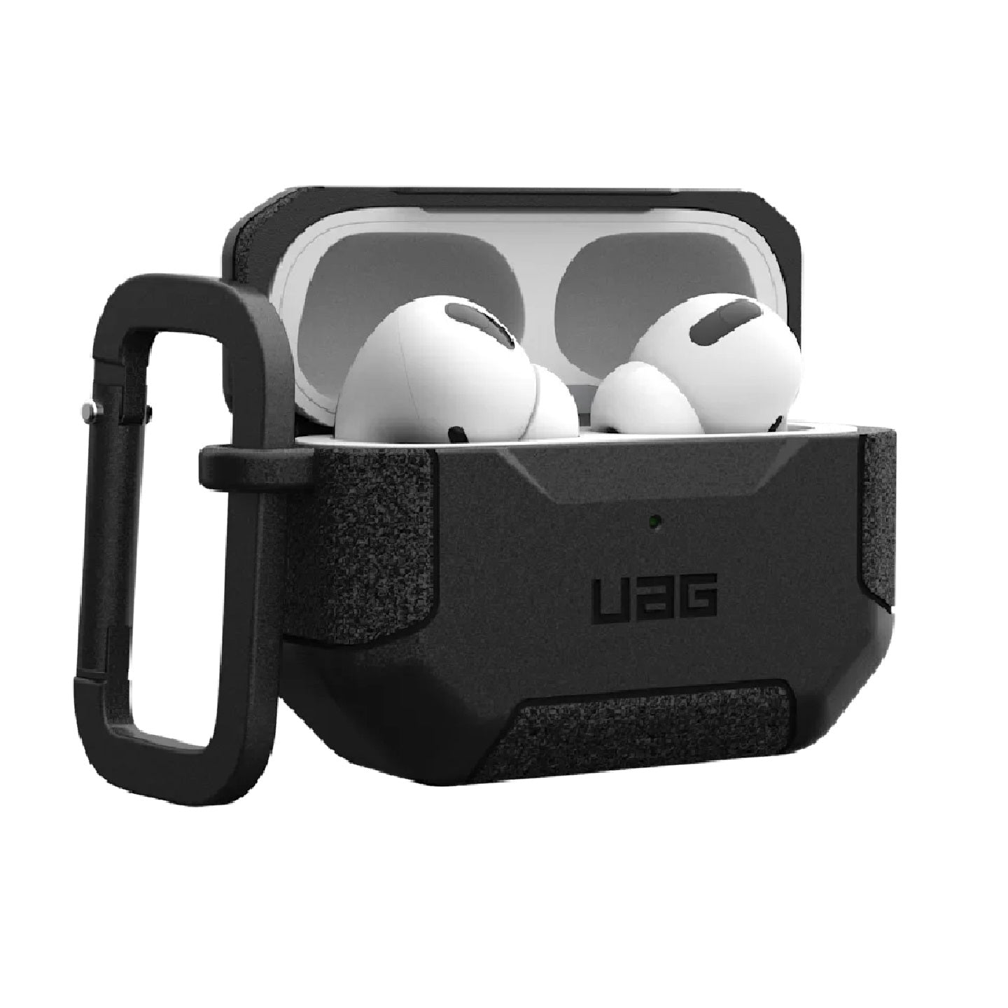 UAG Scout Apple Airpods Pro (2nd Gen) Rugged Case - Black (104123114040),DROP+ Military Standard,Detachable Carabiner, Featherlight,10 Years Warranty