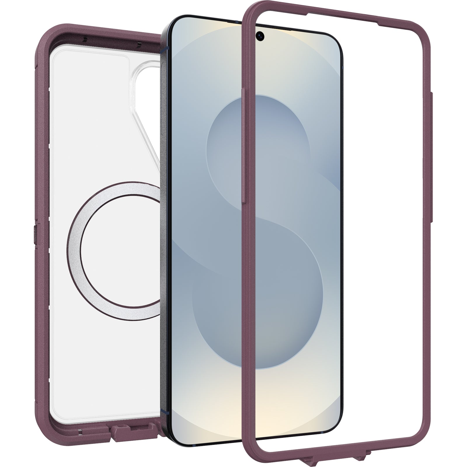 OtterBox Defender Pro XT Clear Samsung Galaxy S26 5G 6.3-inch Case Dye Hard (Clear/Purple) - 77-000088