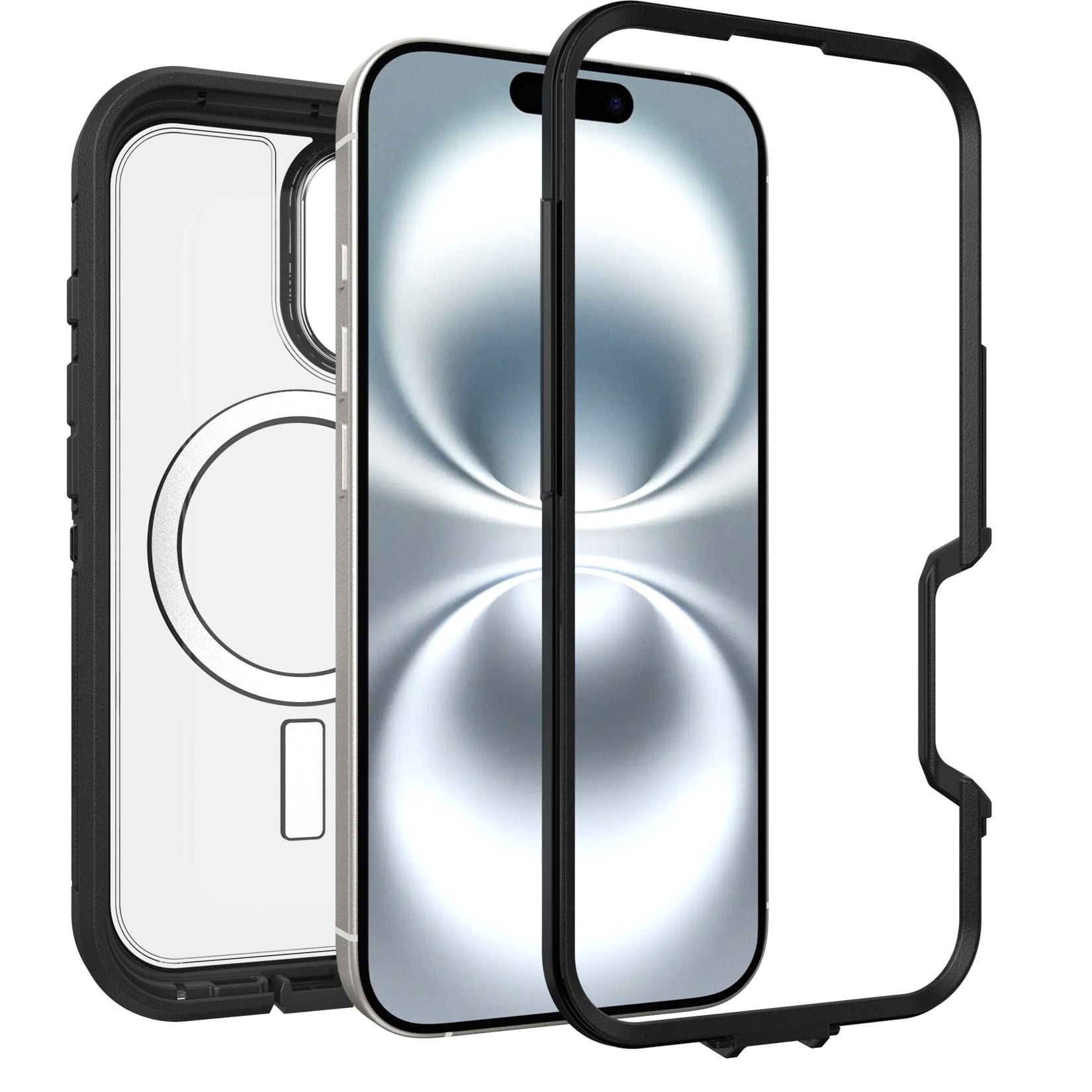 OtterBox Defender XT MagSafe Apple iPhone 16 6.1-inch Case Clear/Black - 77-96056