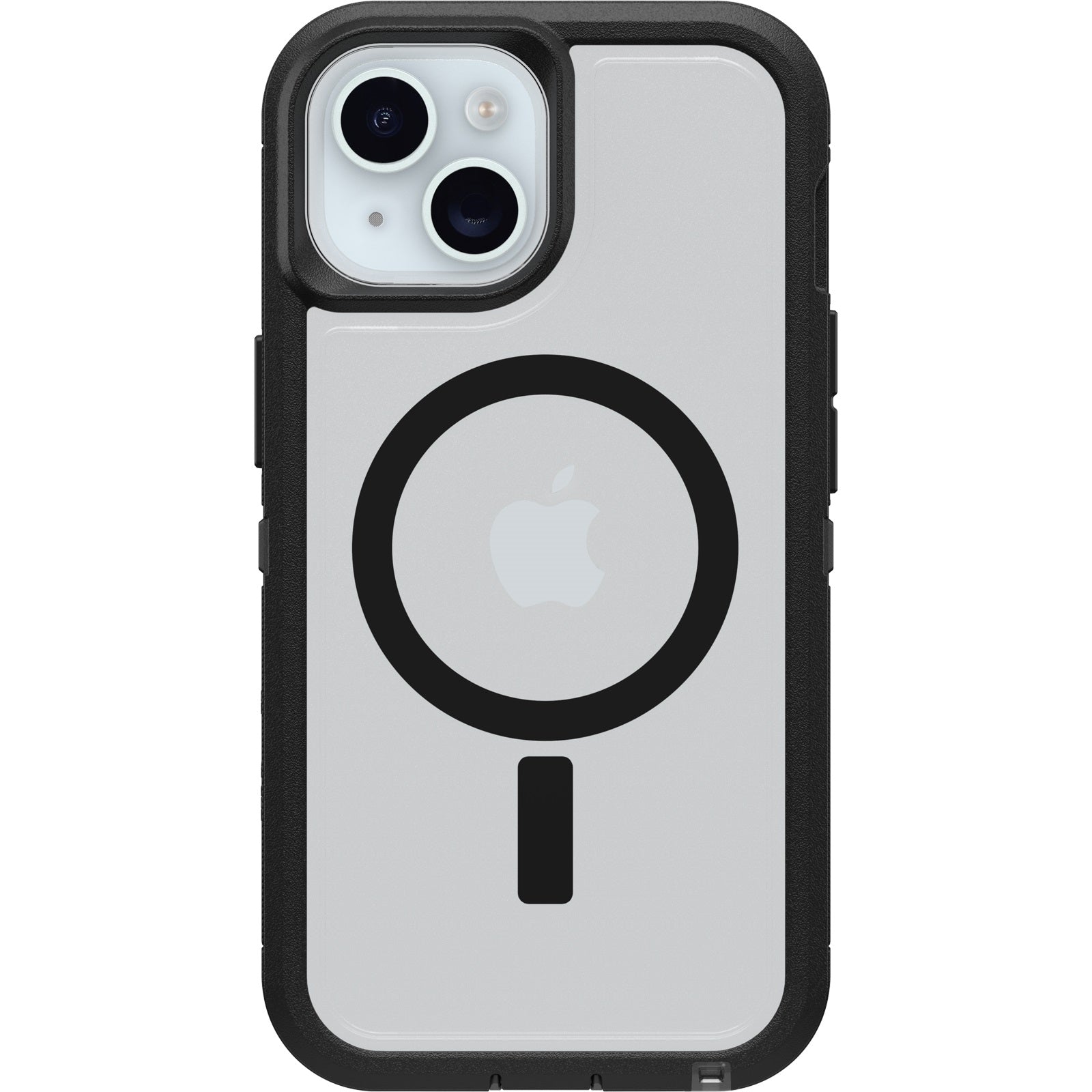 OtterBox Defender XT Clear MagSafe Apple iPhone 17e / iPhone 16e / iPhone 15 / iPhone 14 / iPhone 13 6.1-inch Case Dark Side (Clear/Black) - 77-98196