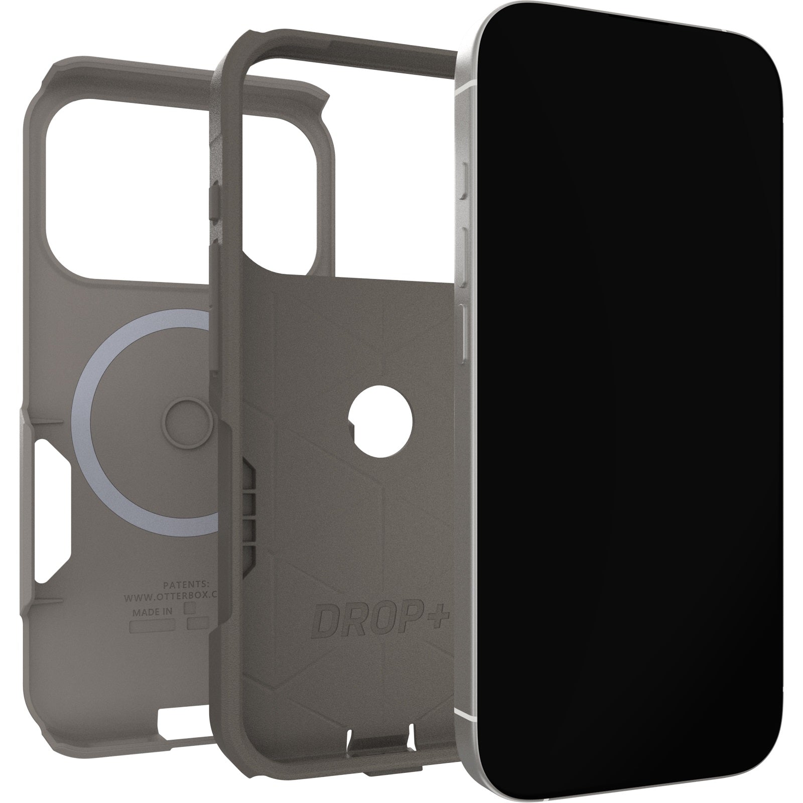OtterBox Commuter Apple New iPhone Pro 2026 / iPhone 17 Pro 6.3-inch Case Grey Comfort (Beige) - 77-98336