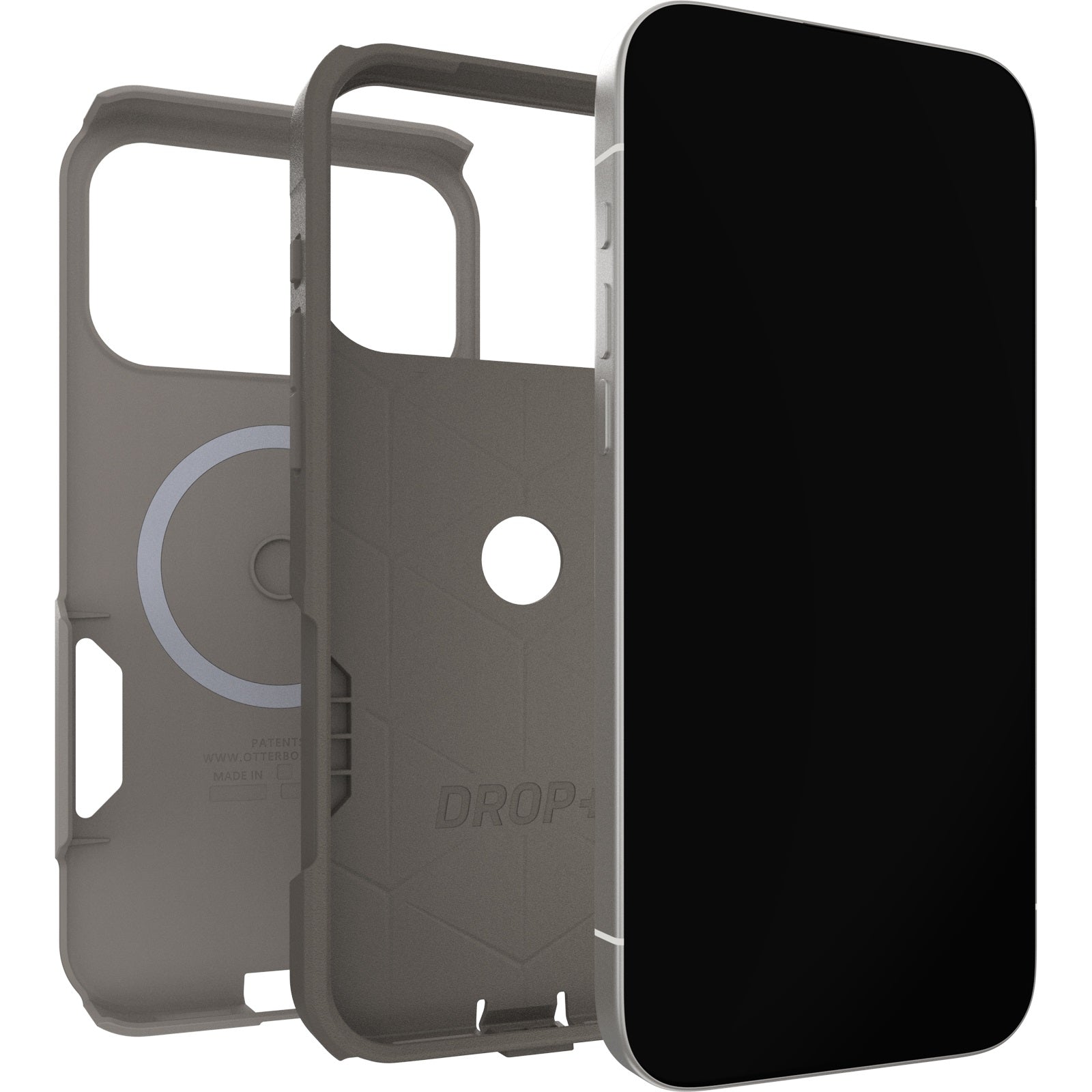 OtterBox Commuter Magsafe Apple New iPhone Pro Max 2026 / iPhone 17 Pro Max 6.9-inch Case Grey Comfort (Beige) - 77-98352