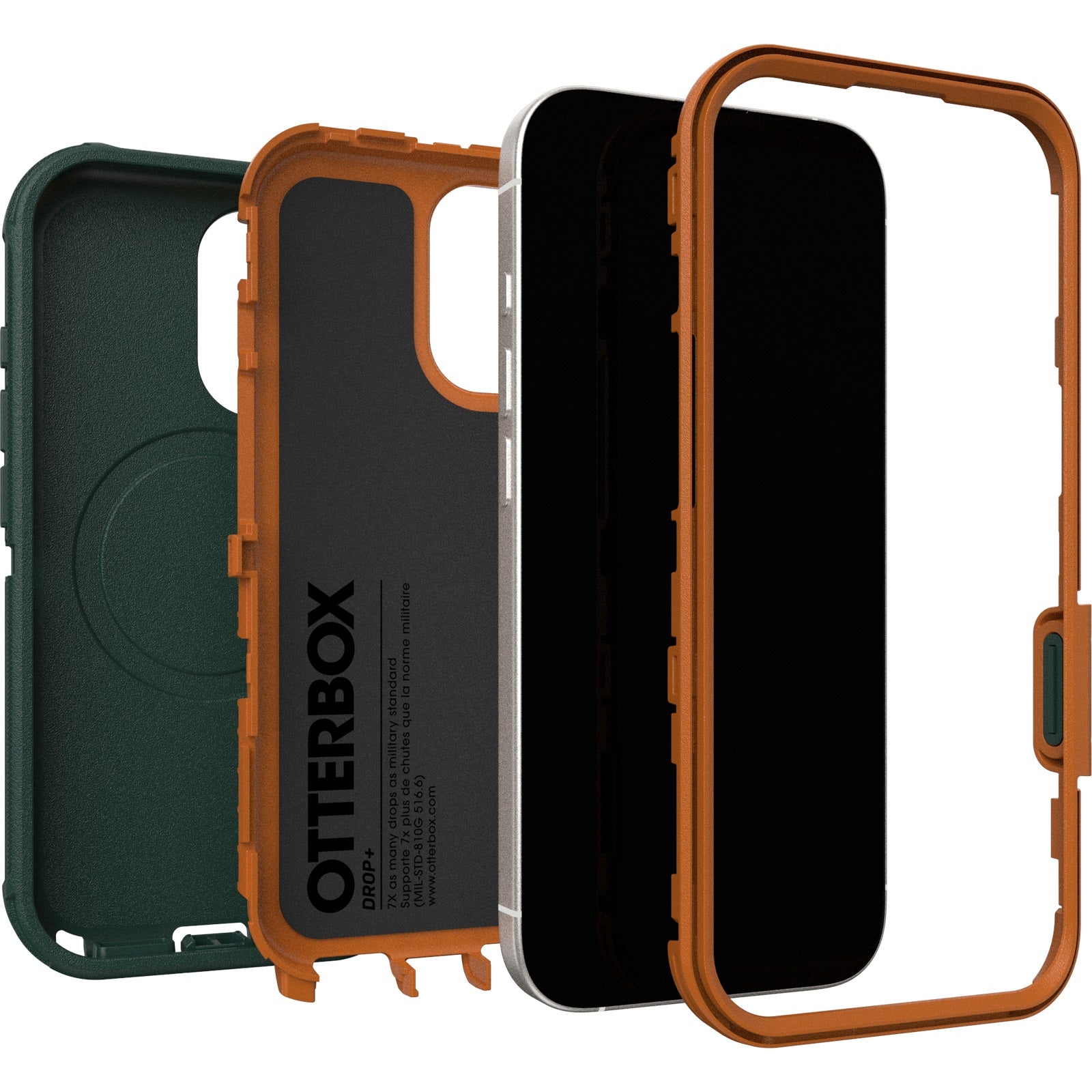 OtterBox Defender Pro MagSafe Apple iPhone 17 6.3-inch Case Green Intrigue - 77-98362