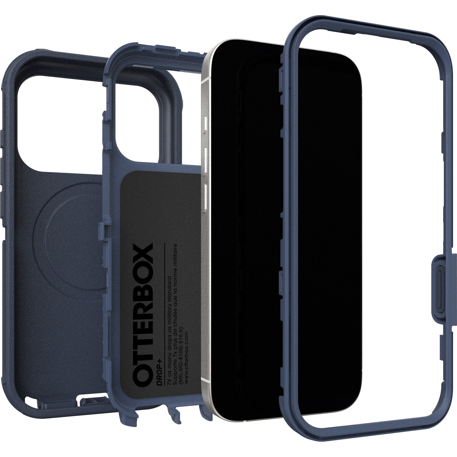OtterBox Defender Pro MagSafe Apple iPhone 17 Pro 6.3-inch Case Blue Sentiment - 77-98384