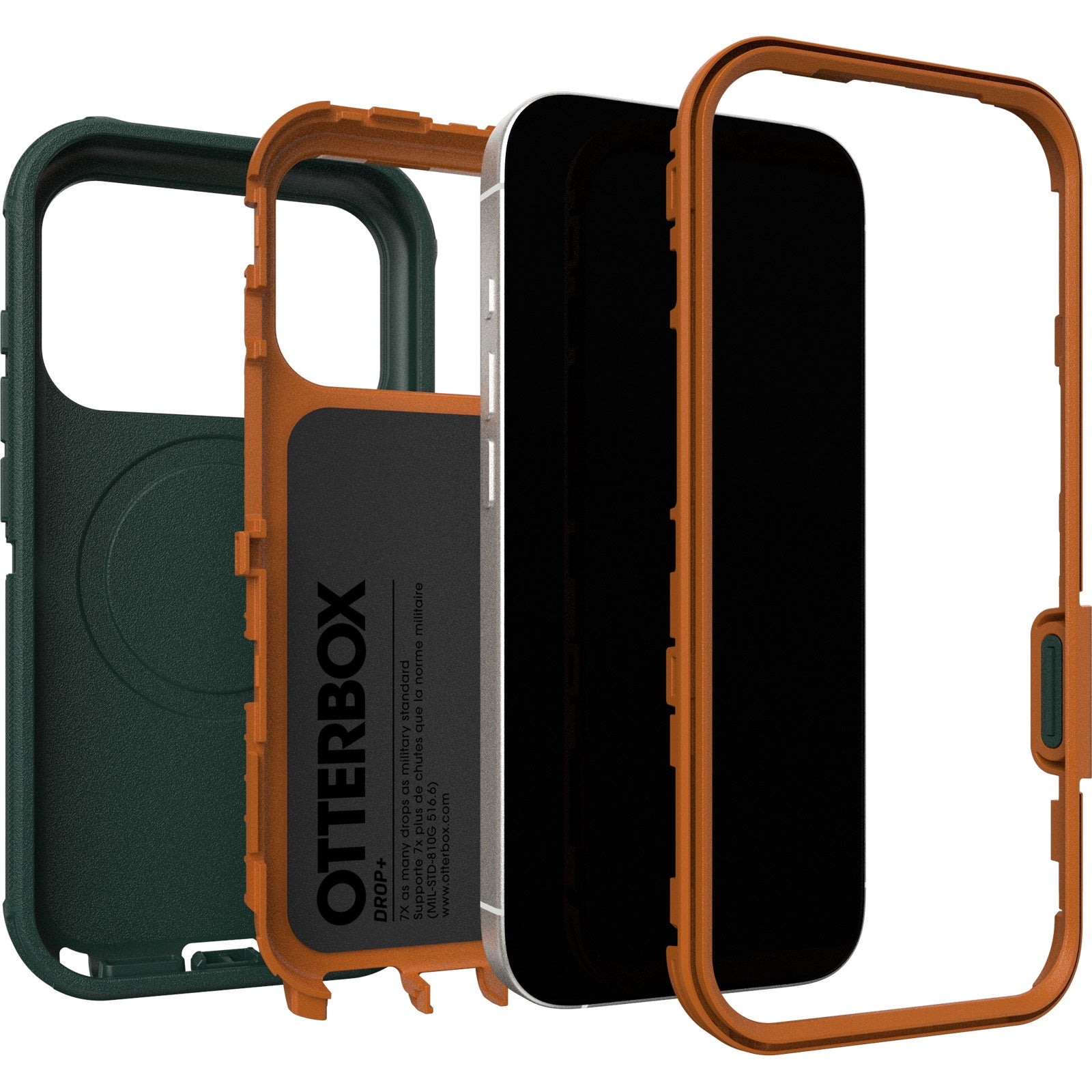 OtterBox Defender Pro MagSafe Apple iPhone 17 Pro 6.3-inch Case Green Intrigue - 77-98388