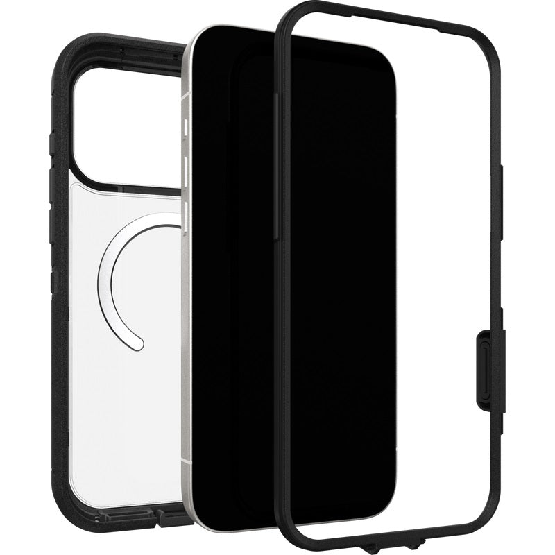 OtterBox Defender Pro XT MagSafe Apple iPhone 17 Pro 6.3-inch Case Dark Side (Clear/Black) - 77-98516