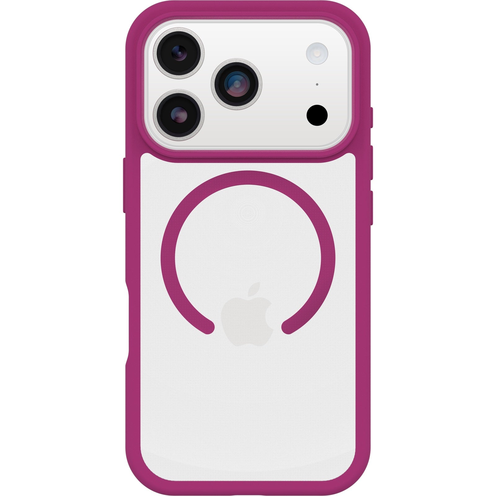 OtterBox React Folio MagSafe Apple New iPhone Pro 2026 / iPhone 17 Pro 6.3-inch Case Rose Crystal (Pink/Clear) - 77-98634
