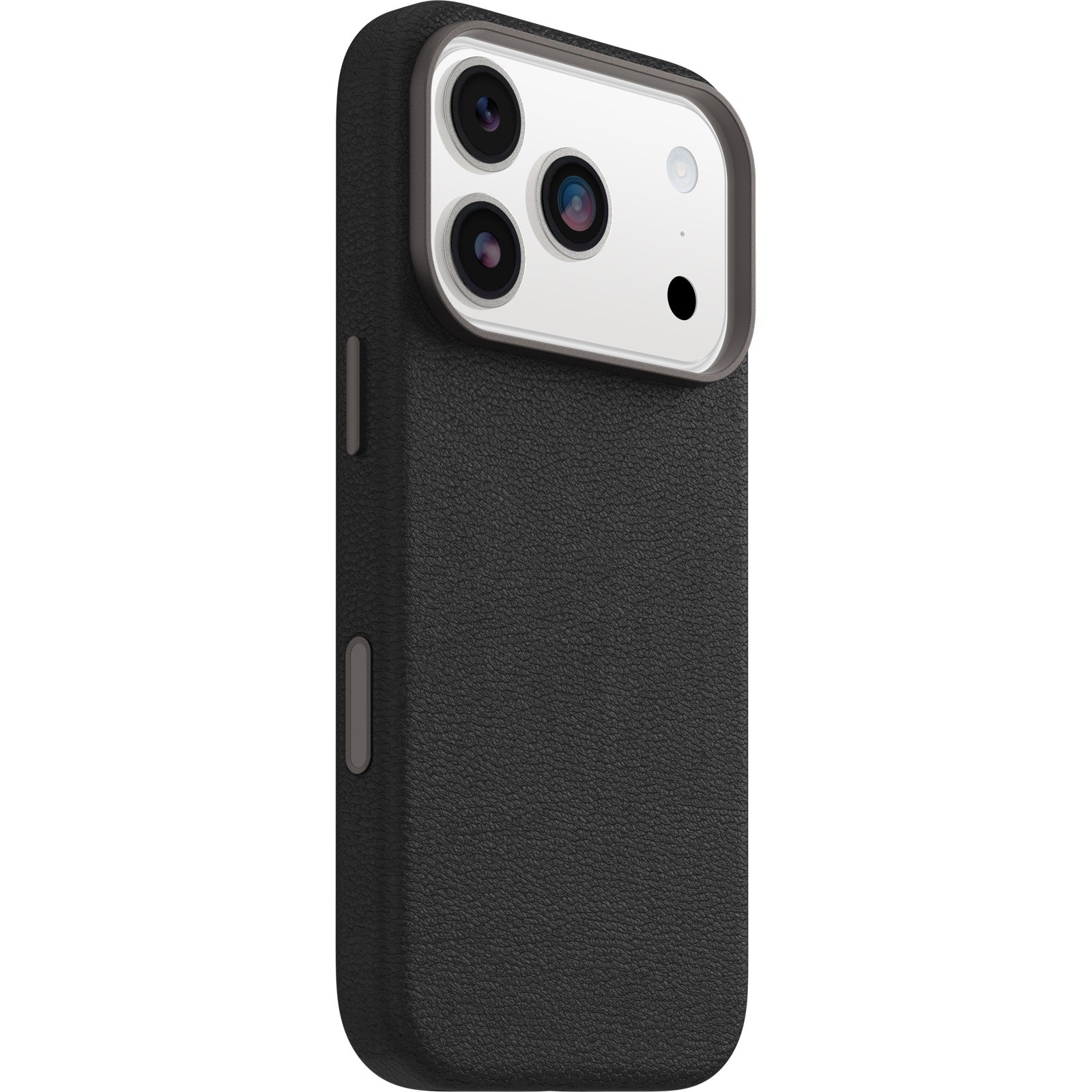 OtterBox Symmetry Cactus Leather MagSafe Apple New iPhone Pro 2026 / iPhone 17 Pro 6.3-inch Case Noir Ash (Black) - 77-99045