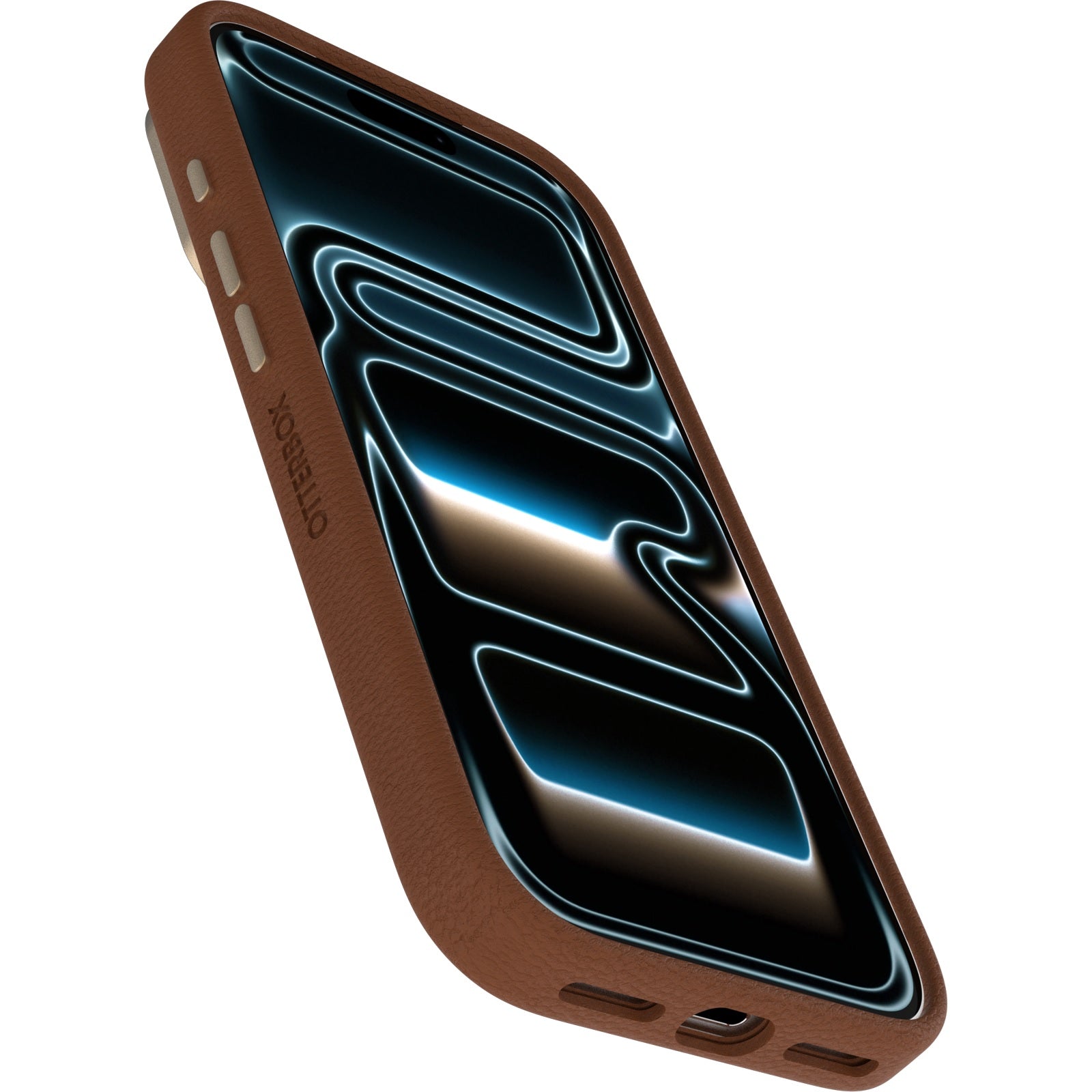 OtterBox Symmetry Cactus Leather MagSafe Apple New iPhone Pro 2026 / iPhone 17 Pro 6.3-inch Case Desert Saddle (Brown) - 77-99049