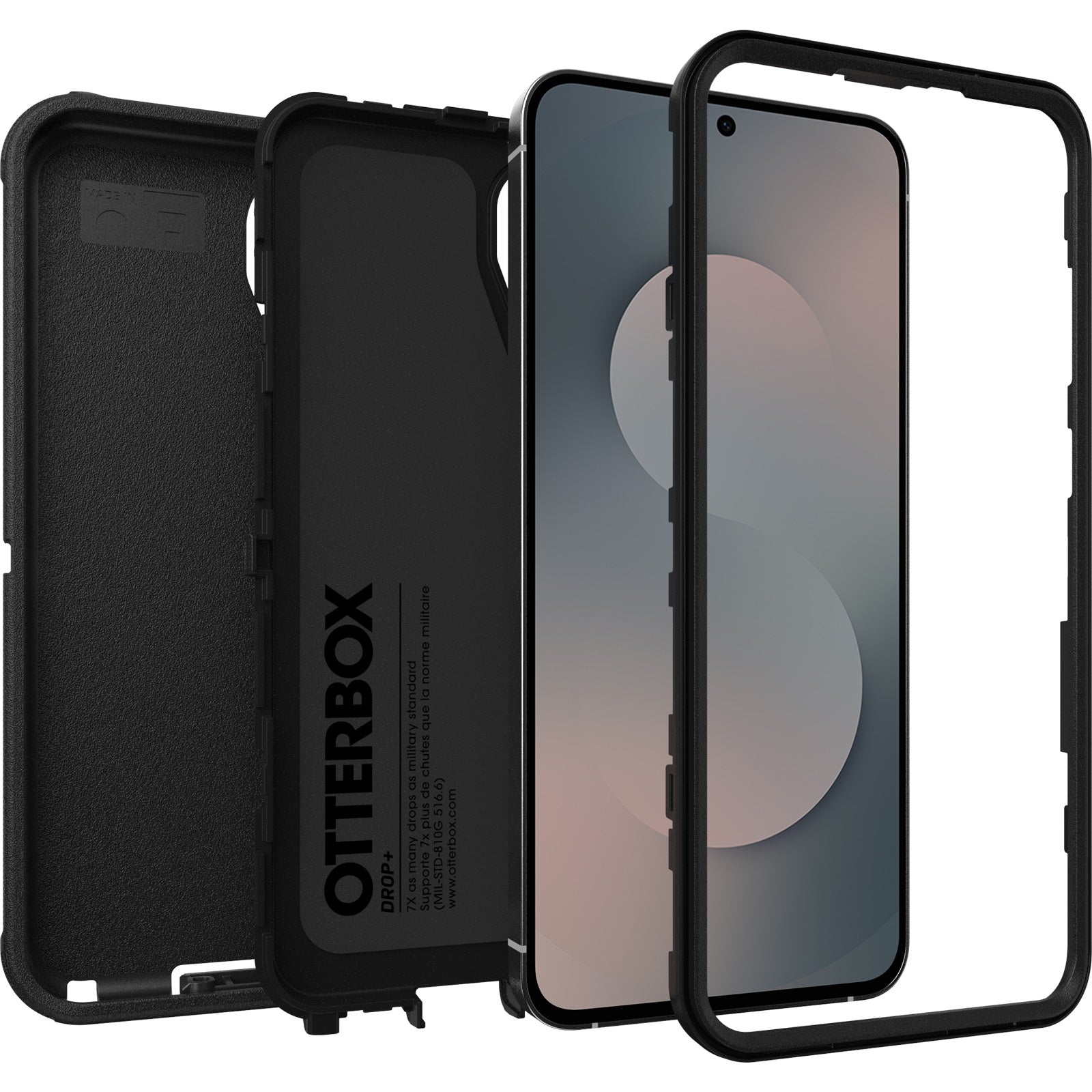 OtterBox Defender Pro Samsung Galaxy S25 FE 5G 6.7-inch Case Black -No Retail Packaging - 77-99250