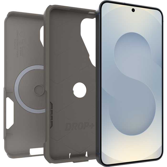 OtterBox Commuter Magnets Samsung Galaxy S26 5G 6.3-inch Case Cottonwood Glen (Light Grey) - 77-99818