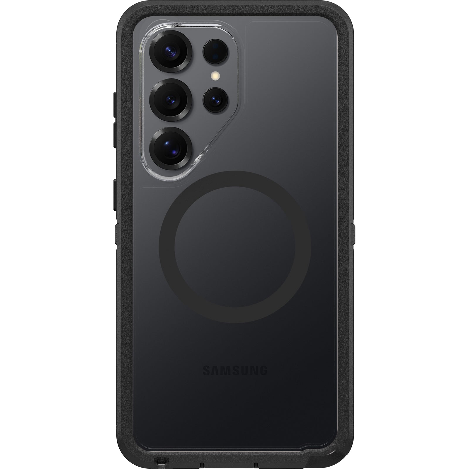 OtterBox Defender Pro XT Clear Samsung Galaxy S26 Ultra 5G 6.9-inch Case Dark Side (Clear/Black) - 77-99896