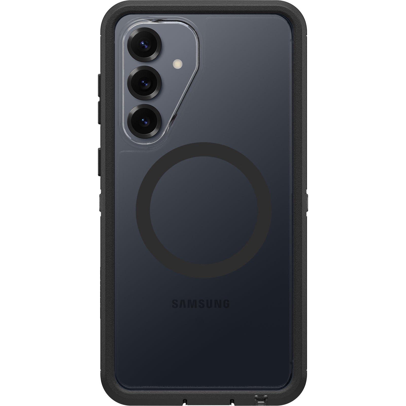 OtterBox Defender Pro XT Clear Samsung Galaxy S26+ 5G 6.7-inch Case Dark Side (Clear/Black) - 77-99897