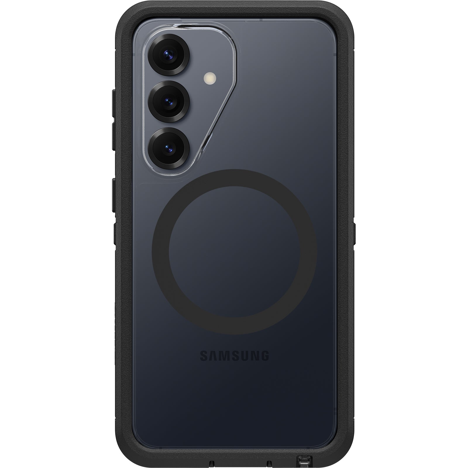 OtterBox Defender Pro XT Clear Samsung Galaxy S26 5G 6.3-inch Case Dark Side (Clear/Black) - 77-99898