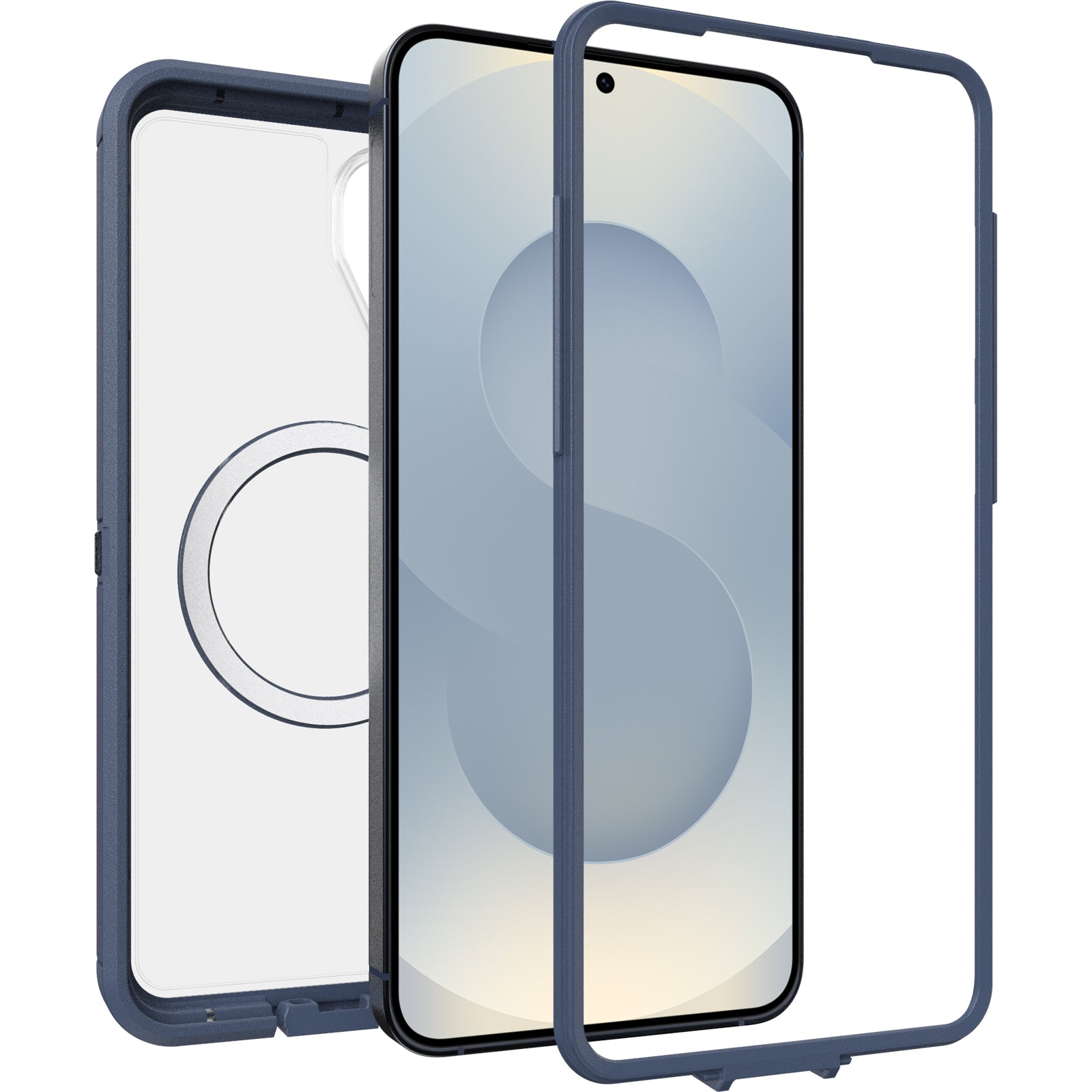OtterBox Defender Pro XT Clear Samsung Galaxy S26+ 5G6.7-inch Case Mountain Storm (Clear/Blue) - 77-99900