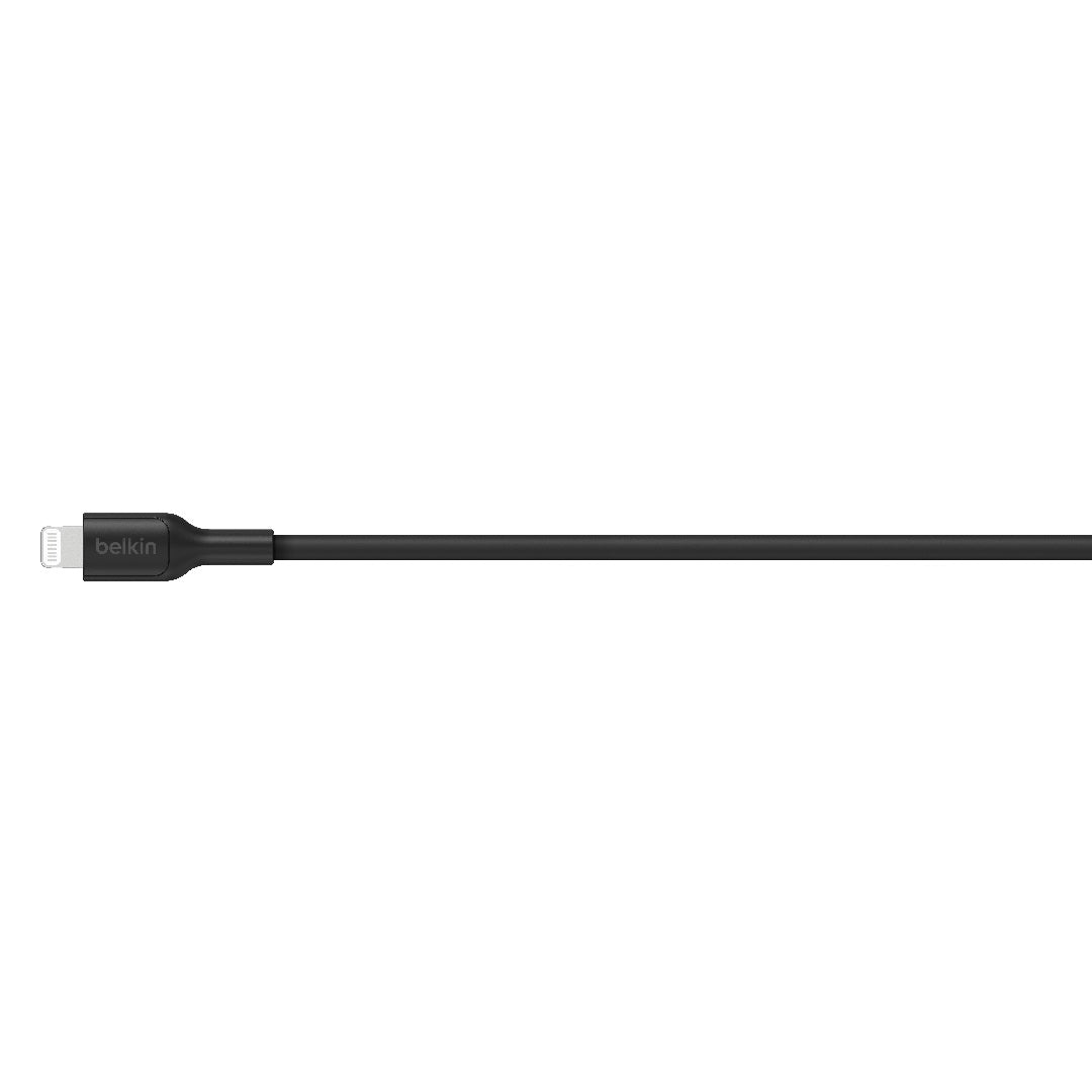 Belkin BoostCharge Lightning to USB-A Cable (2 m) â€“ Black, 2.4A/15W, 480 Mbps, 300K + Bends, Apple iPhone, MFi-Certified, 2-Year Warranty