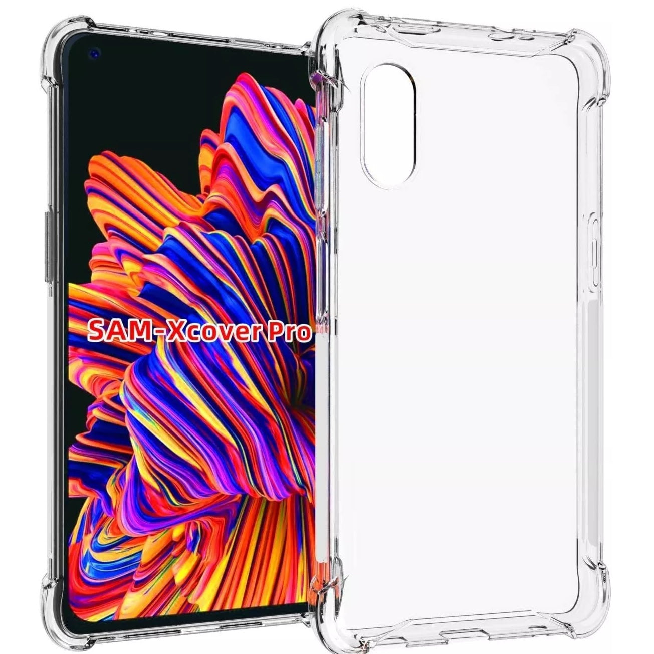 USP Samsung Galaxy XCover Pro Jelly Clear Case - Flexible & Lightweight, TPU Frame, High Quality, Shock Absorbing,Raised Edges, Perfect Compatible