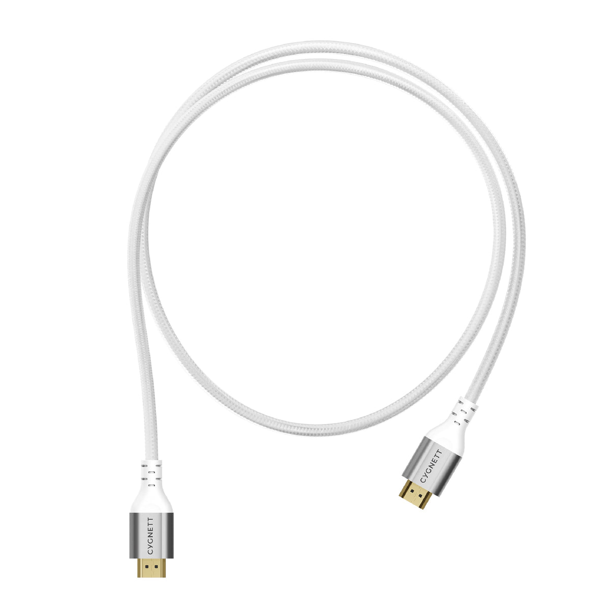 Cygnett Unite 8K HDMI to HDMI Cable (1.5M) - White(CY4864CYHDC), Braided, Supports 8k (60Hz) & 4k (120Hz), 48Gbps Bandwidth,2 Years Warranty