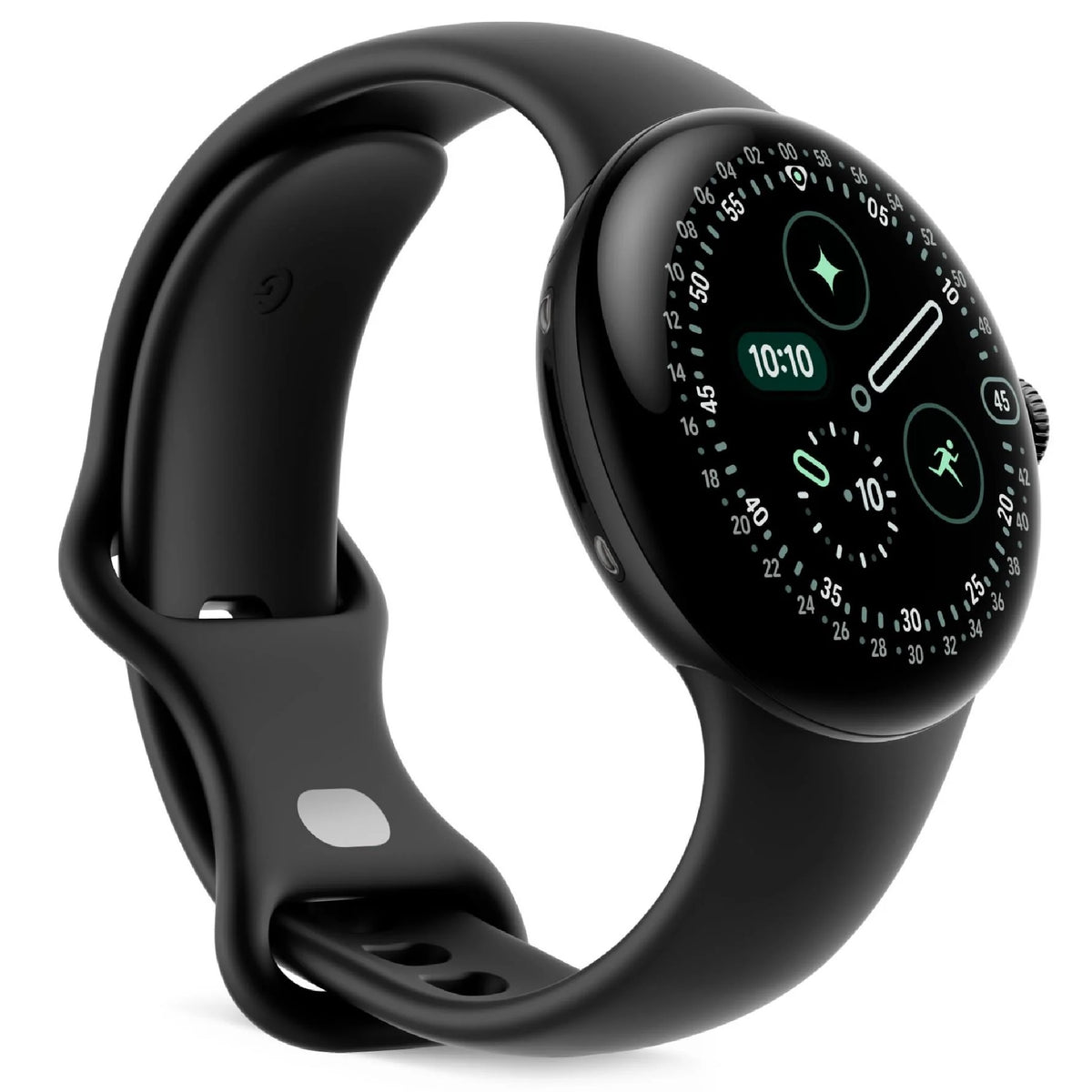 Google Pixel Watch 4 41mm Wi-Fi Smartwatch - Matte Black with Obsidian Active Band