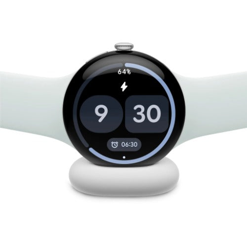 Google Pixel Watch 5 45mm LTE Smartwatch - Polished Silver with Fog Active Band