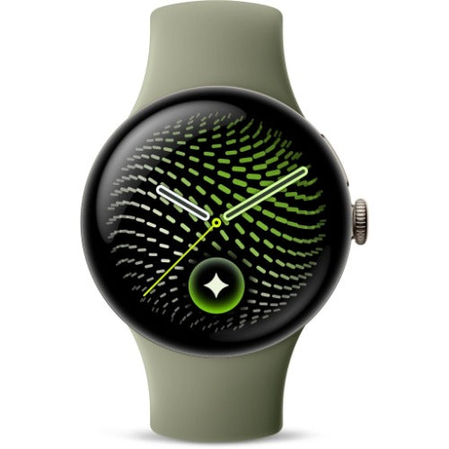 Google Pixel Watch 5 45mm Wi-Fi Smartwatch - Satin Pyrite with Olive Active Band