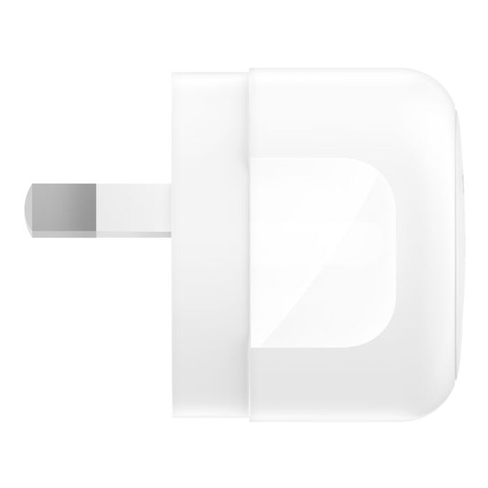 Belkin BoostCharge Compact 30W USB-C (Pd 3.1) Wall Charger + USB-C to Lightning Cable â€“ White, Apple, 2-Year Warranty