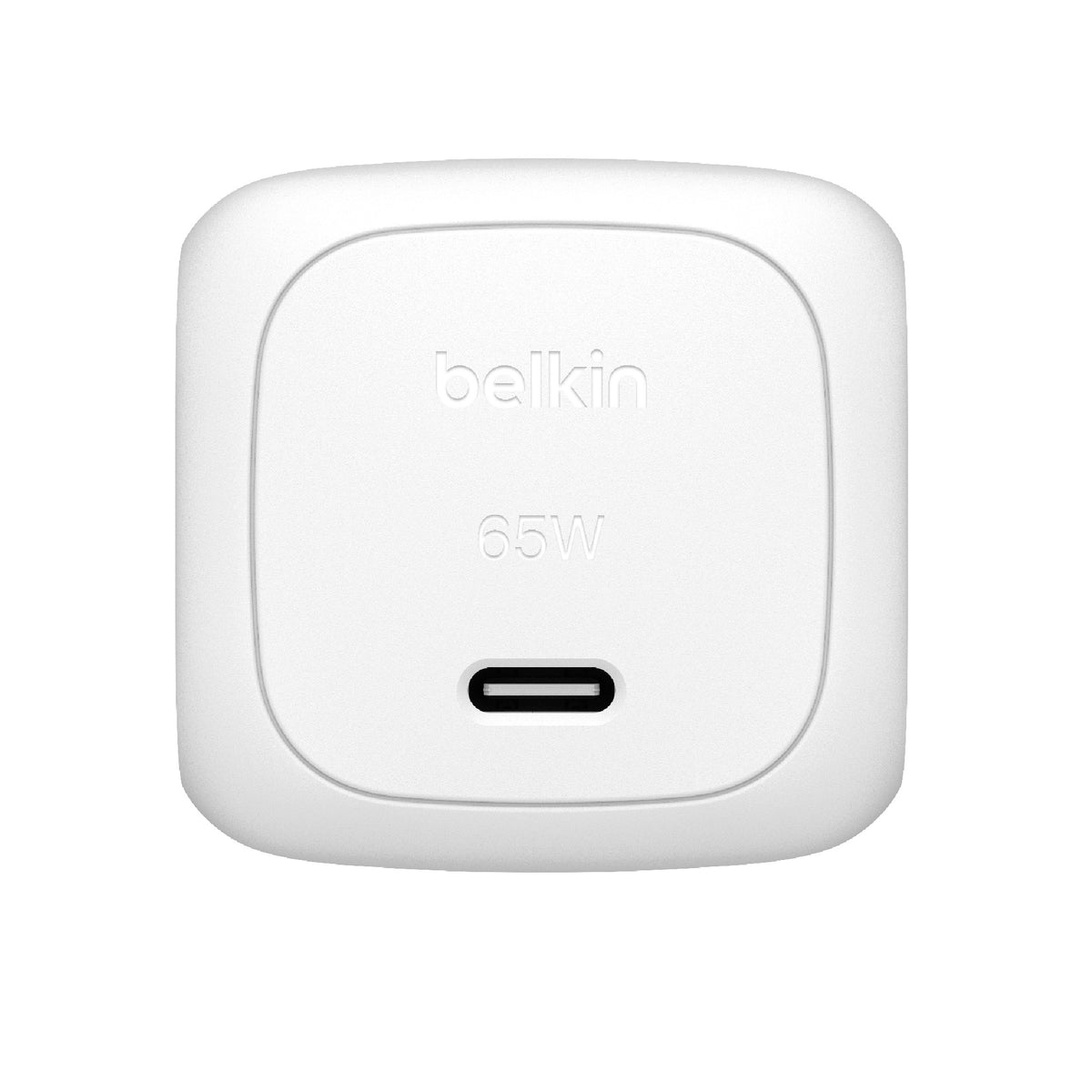 Belkin BoostCharge 65W USB-C Pd 3.1 Cubic Wall Charger â€“ White, Best for Phones, Laptop & Tablets, $2,500 CEW, 2-Year Warranty