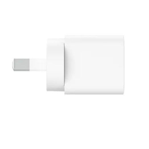 Belkin BoostCharge Compact 25W USB-C (Pd 3.1) Cubic Wall Charger â€“ White, Best for iPhone & Samsung, $2,500 CEW, 2-Year Warranty