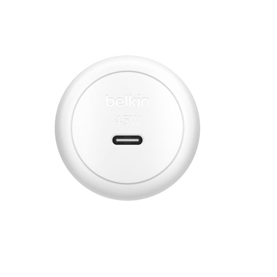 Belkin BoostCharge Compact 45W USB-C (Pd 3.1) Wall Charger â€“ White, Best for iPhone & Samsung, $2,500 CEW, 2-Year Warranty