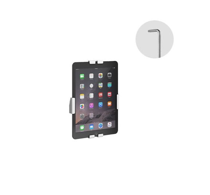 Brateck Universal Anti-Theft Tablet Wall Mount compatible with most 7.9'-11' Tablet-White 200x265x37mm Anti-Theft Locking Screw